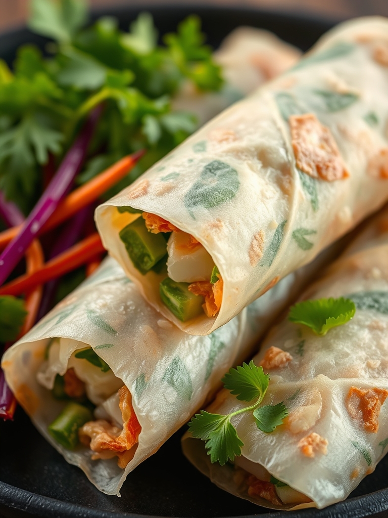 Crispy Rice Paper Spring Rolls ingredients 2