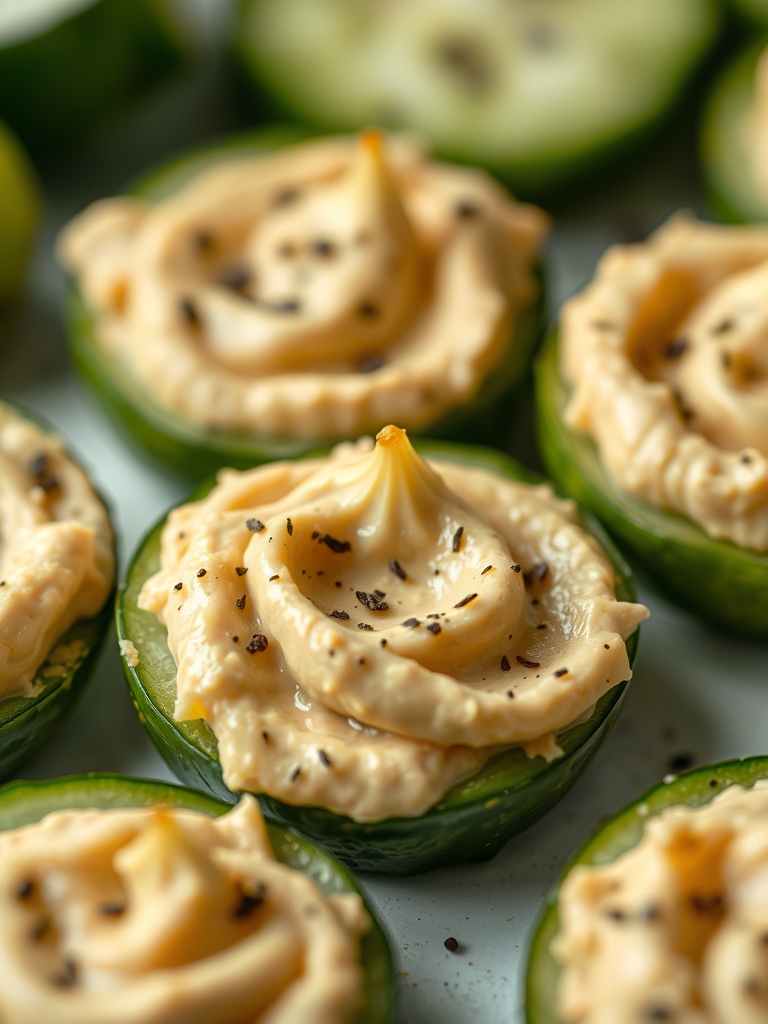 Cucumber and Hummus Bites ingredients 1