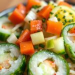 Easy California Roll Cucumber Saladingredients