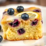 Easy Lemon Blueberry Sheet Cake Recipe