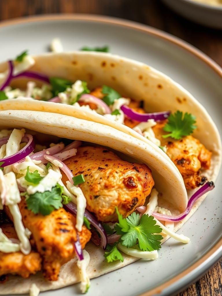 Easy Sheet Pan Chicken Pitas with Fresh Herb Ranch Slaw