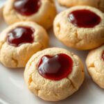 Flower Jam Thumbprint Cookies