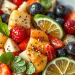 Fresh Fruit Salad with Honey-Lime Poppy Seed Dressingingredients