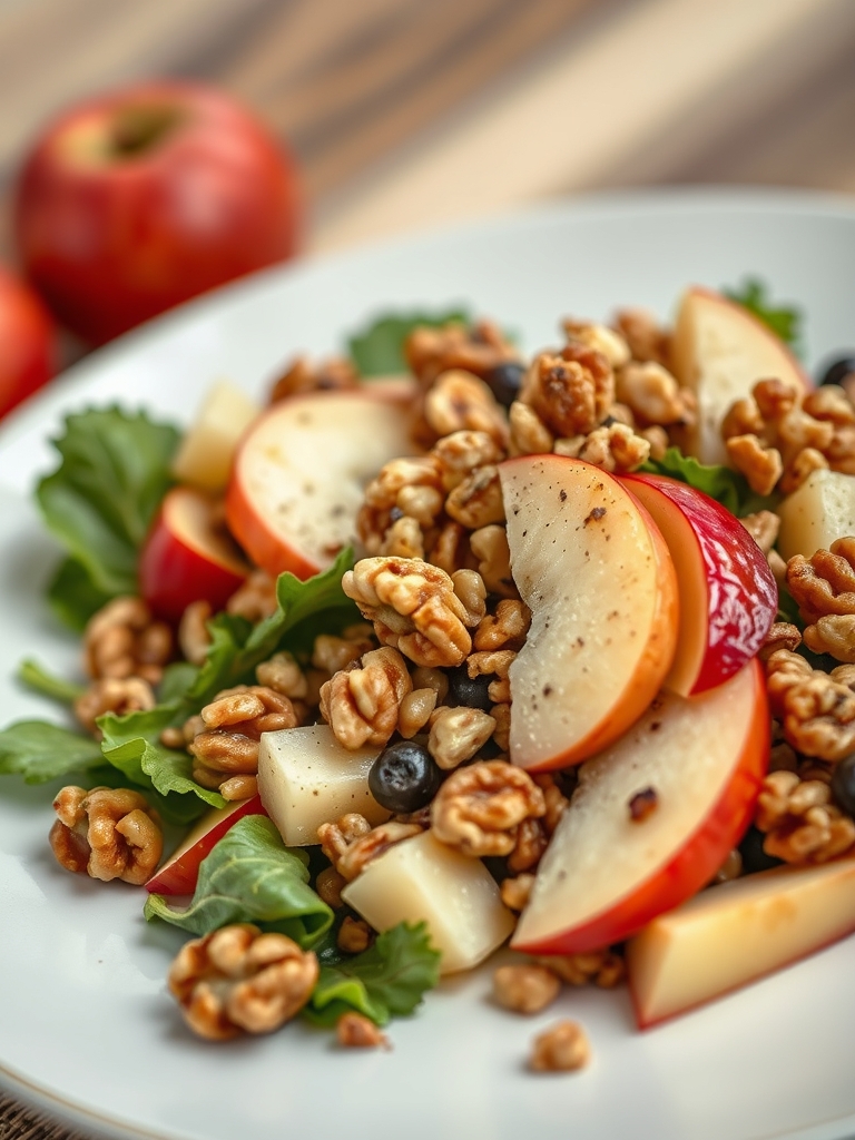 Fresh Walnut Apple Salad