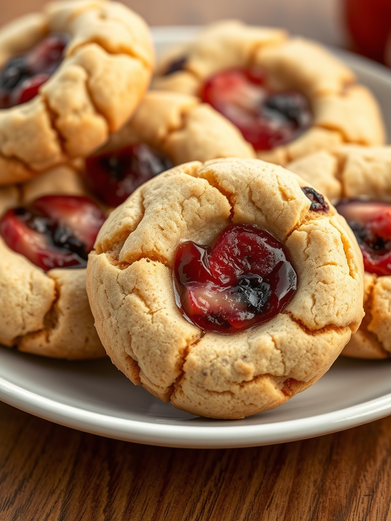 Fruit Filled Thumbprint Cookies