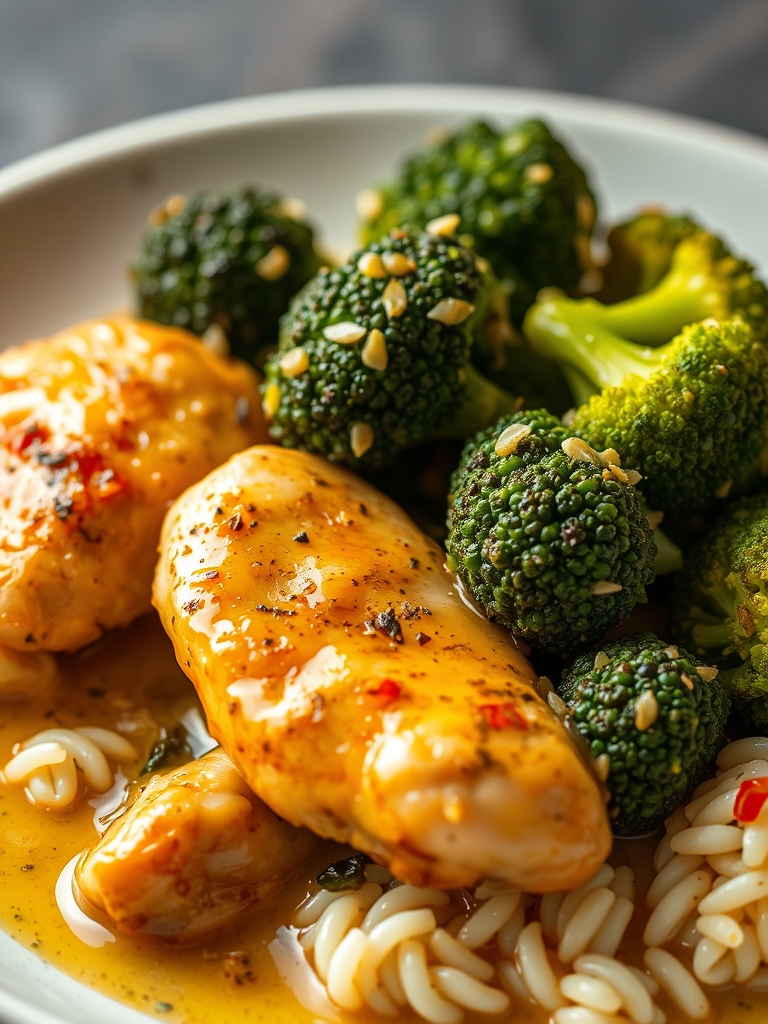 Garlic Butter Chicken & Broccoli