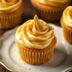 Golden Angel Food Cupcakes