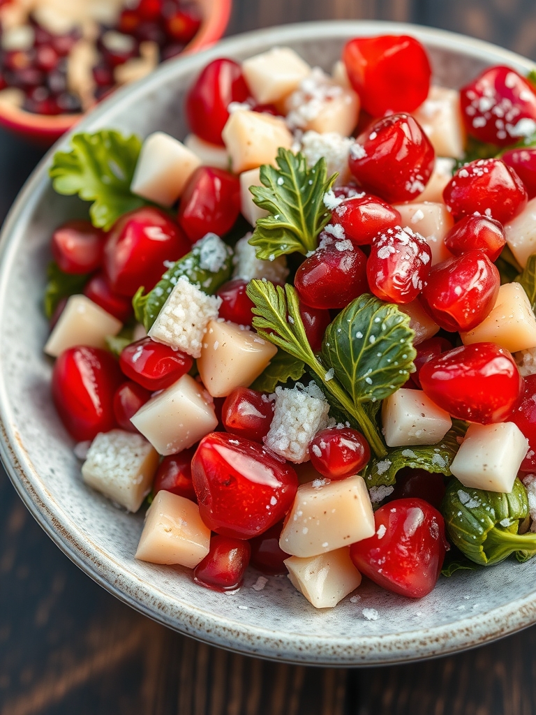 Healthy Winter Salad with Pomegranate ingredients 1
