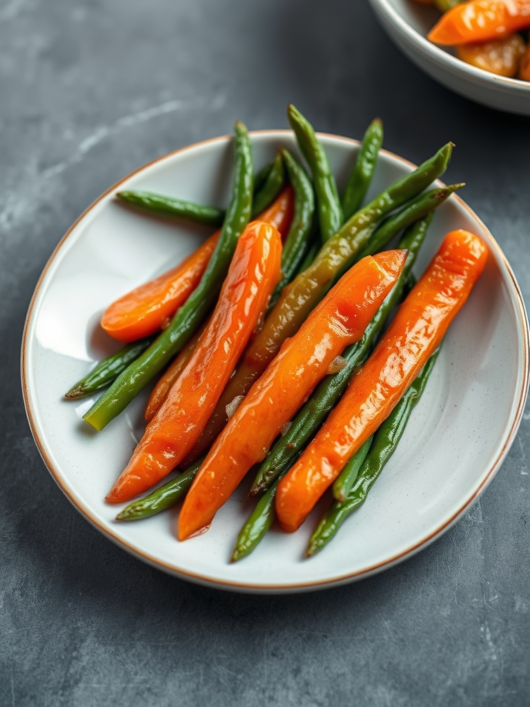 Honey Glazed Carrots & Green Beans