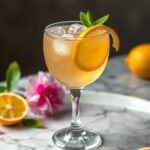 Honey Lemon Butterfly Fizz(Non-Alcoholic Spring Drink)