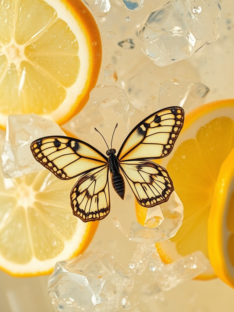 Honey Lemon Butterfly FizzNon Alcoholic Spring Drink ingredients 1