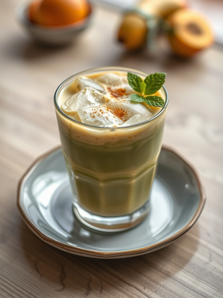 Iced Mango Matcha Latte