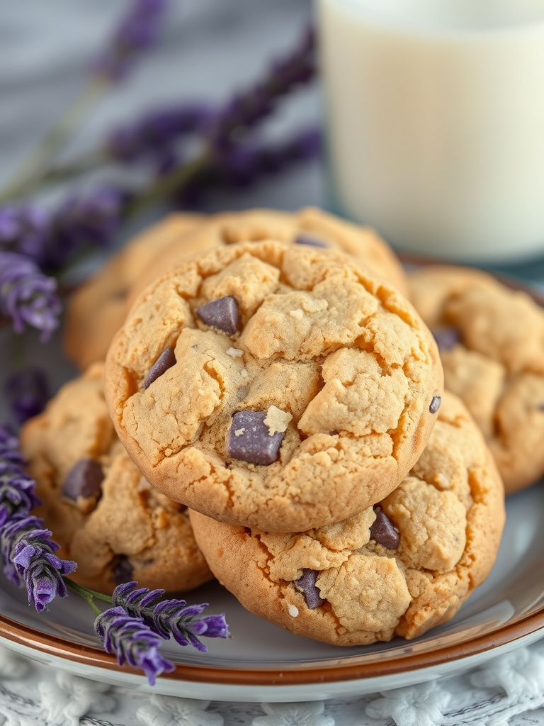 Lavender Honey Crunch Cookies