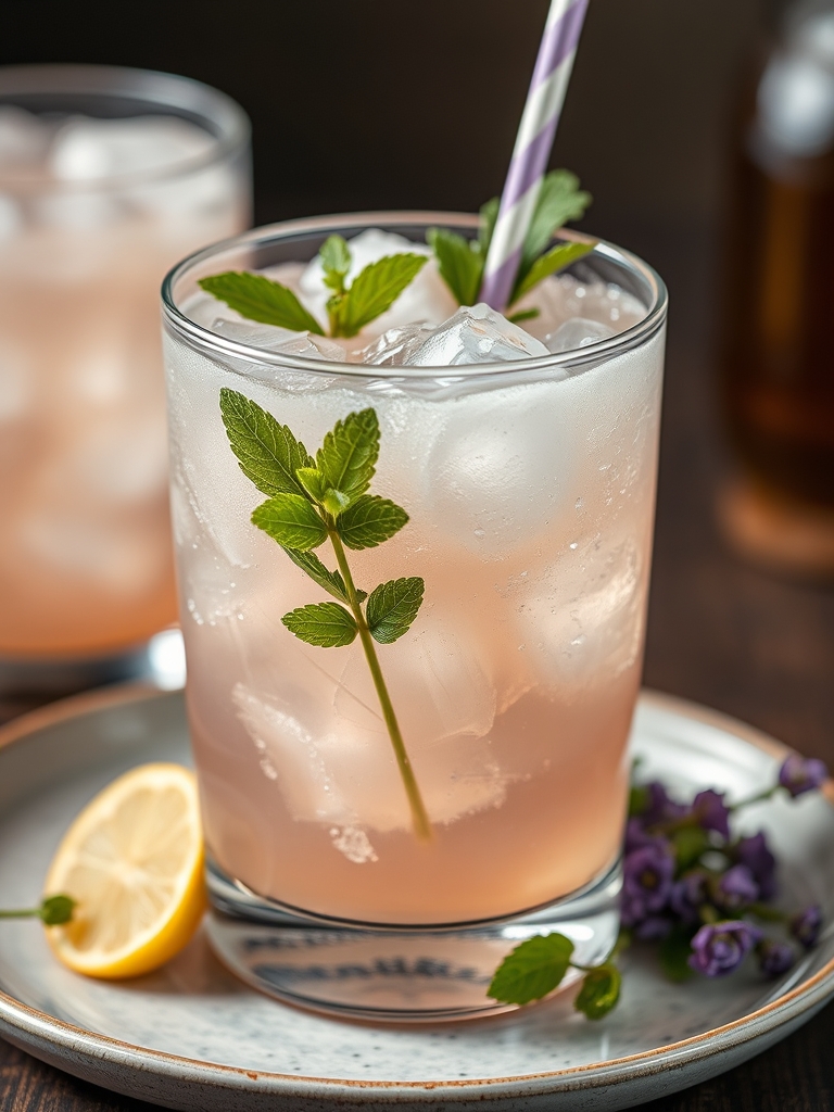 Lavender Vanilla Cream Soda Mocktail