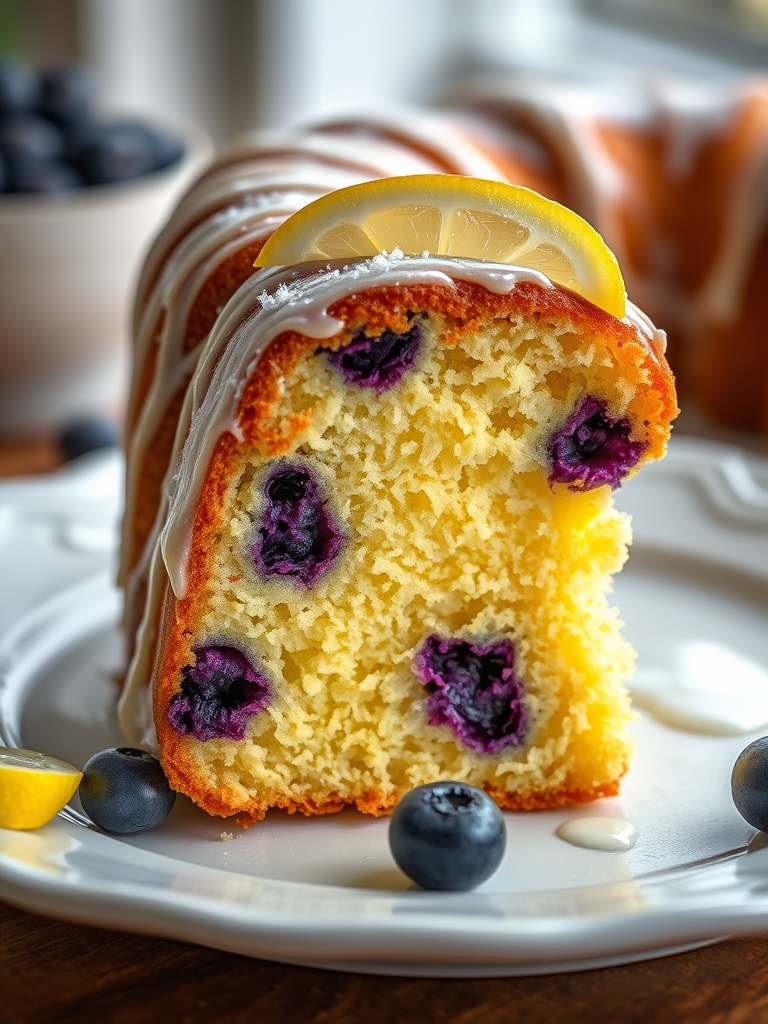 Lemon Blueberry Bundt Cake