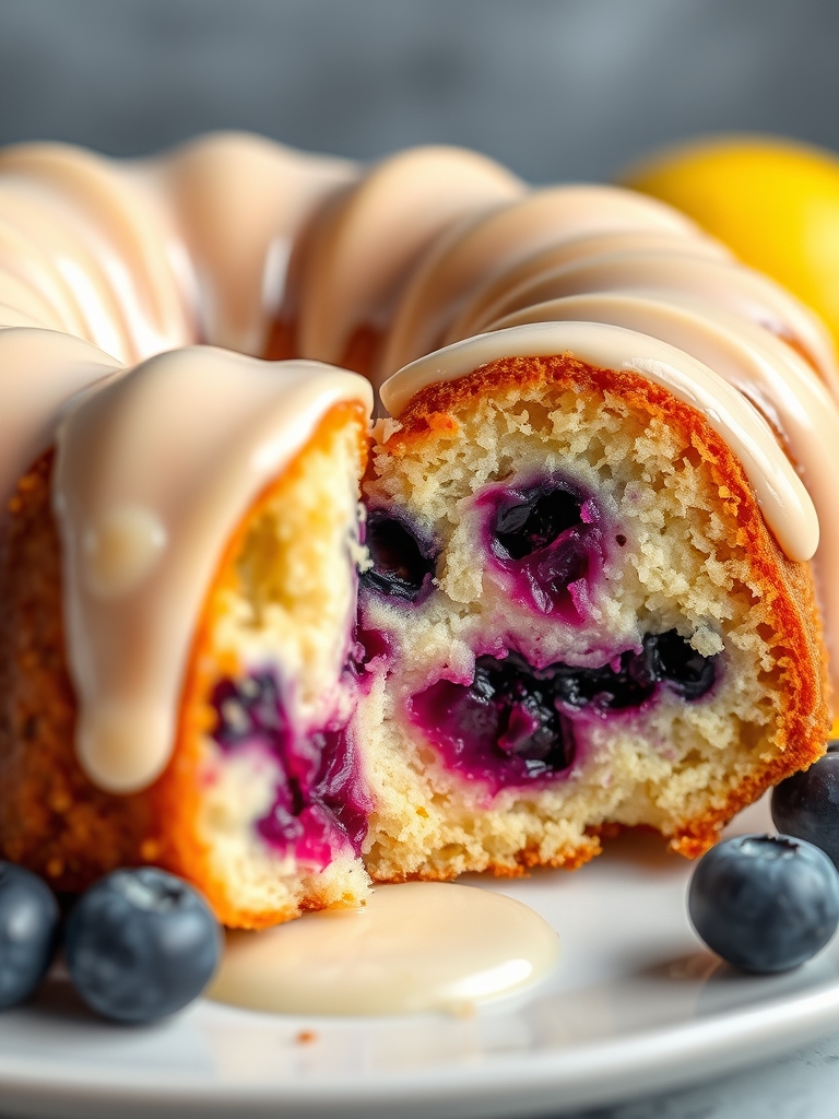 Lemon Blueberry Bundt Cake