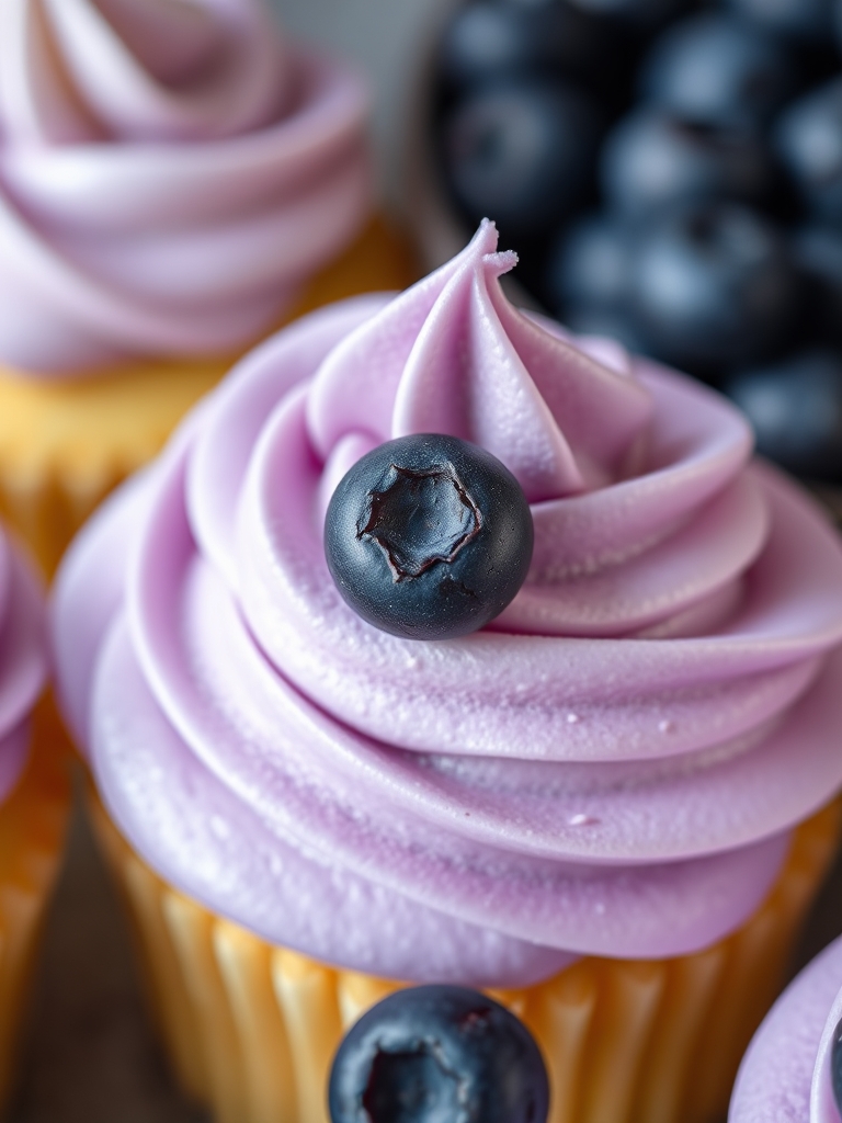 Lemon Cupcakes with Blueberry Buttercream ingredients 1