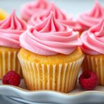 Lemon Cupcakes with Raspberry Buttercream Frosting