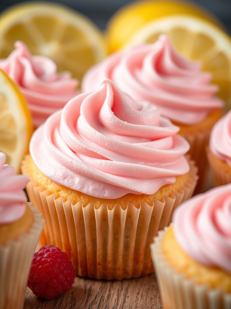 Lemon Cupcakes with Raspberry Buttercream Frosting ingredients 1