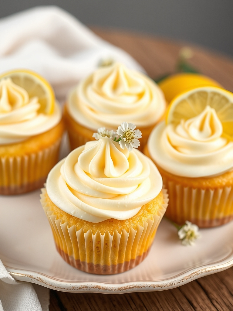 Lemon Elderflower Cupcakes