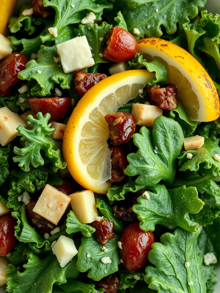 Lemon Parm Kale Salad ingredients 1