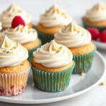 Lemon Raspberry Pistachio Cupcakes