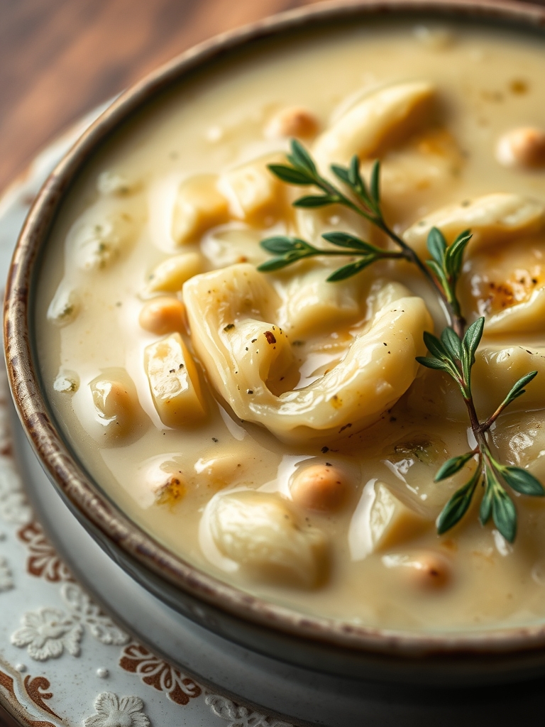 Lemony Tuscan Artichoke Soup