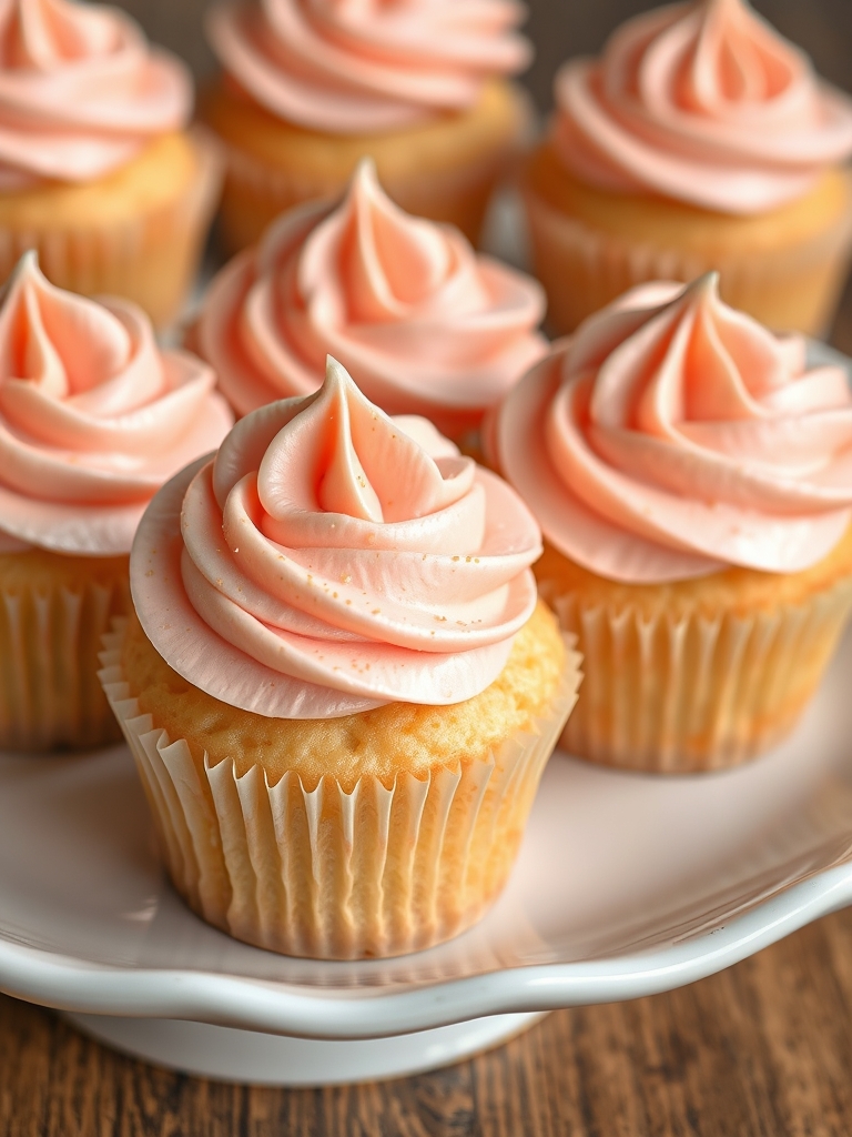 Peach Bellini Cupcakes