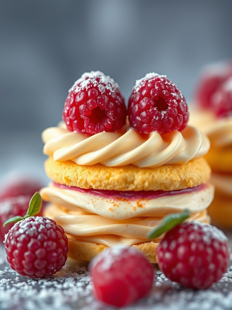 Raspberry Cream Napoleons ingredients 1