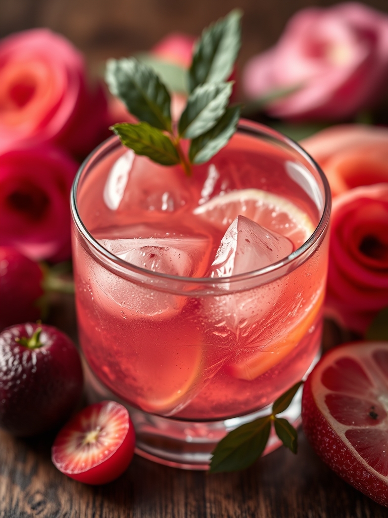 Rose Garden Cocktail Non Alcoholic ingredients 1
