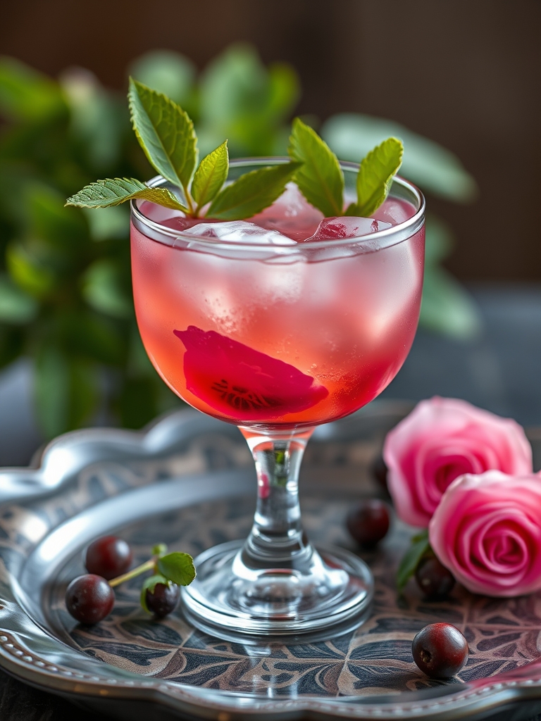 Rose Garden Cocktail (Non-Alcoholic)