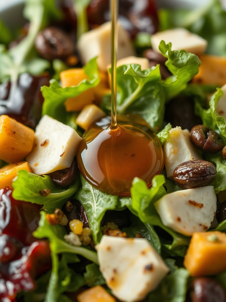 Spring Mix Salad with Balsamic Honey Dressing ingredients 1