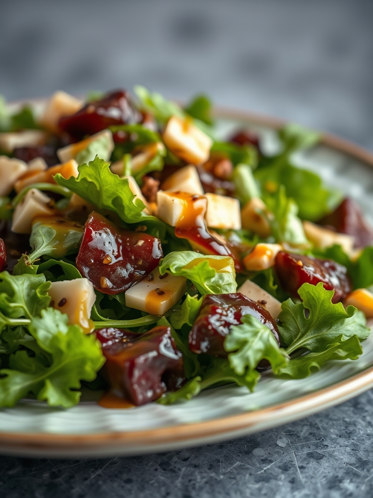 Spring Mix Salad with Balsamic Honey Dressing
