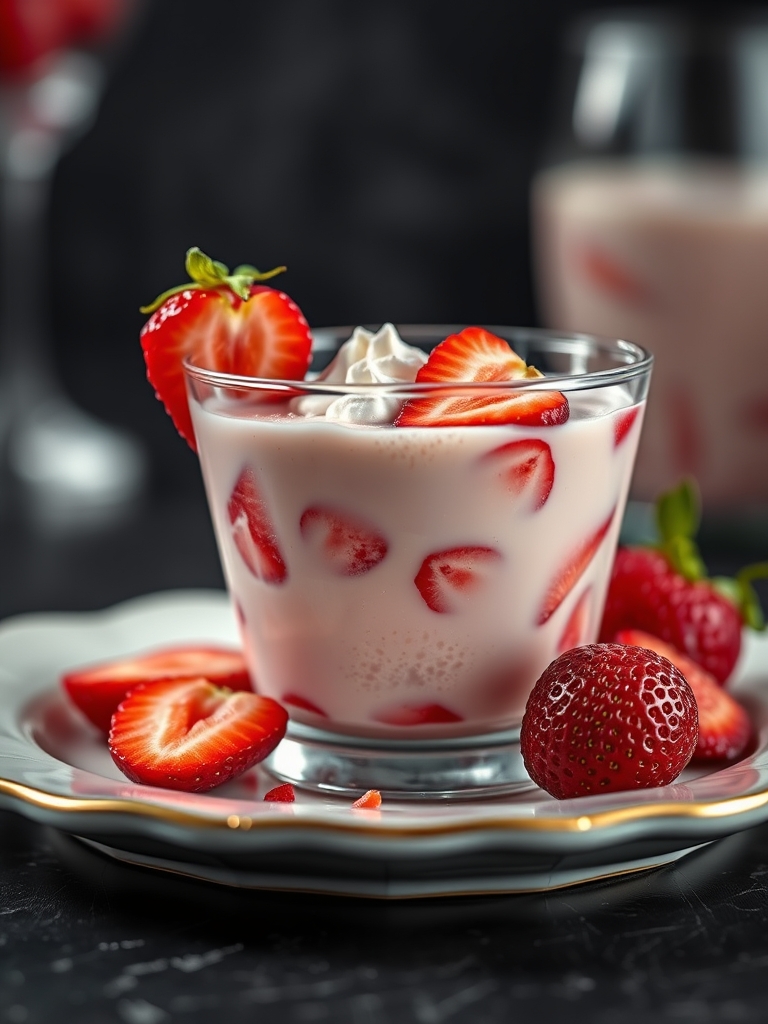 Strawberries and Cream Cocktail