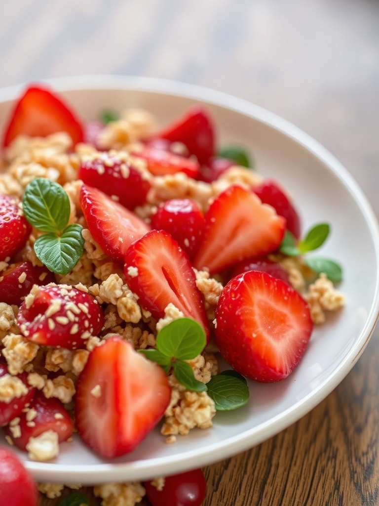 Sweet & Savory Strawberry Crunch Salad