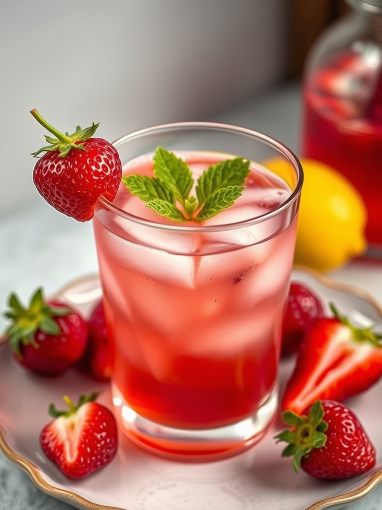 The Best Hibiscus Tea Strawberry-Lemonade