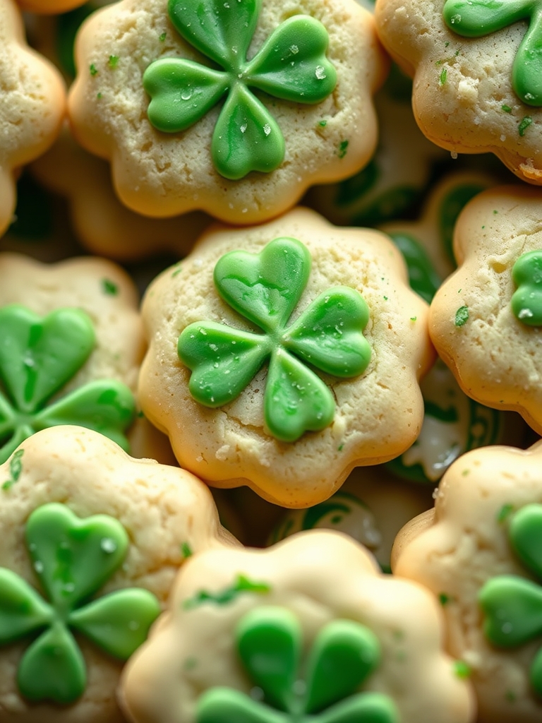 Vanilla Mint St. Patrick's Day Cookies Ingredients