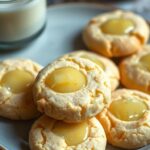 Vegan Lemon Curd Shortbread Cookies