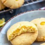 Vegan Lemon Curd Shortbread Cookies