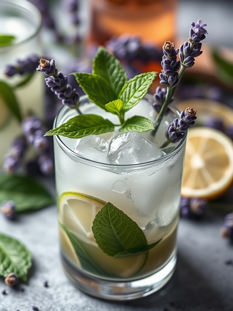 Virgin Lavender Mojito Recipe ingredients 1