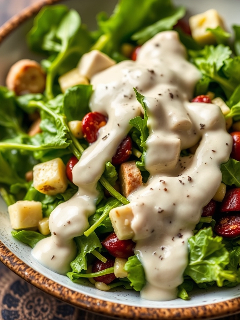 15-Minute Green Goddess Salad Recipe with Creamy Dressing