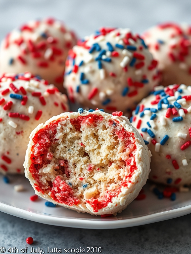 4th of July Cake Balls