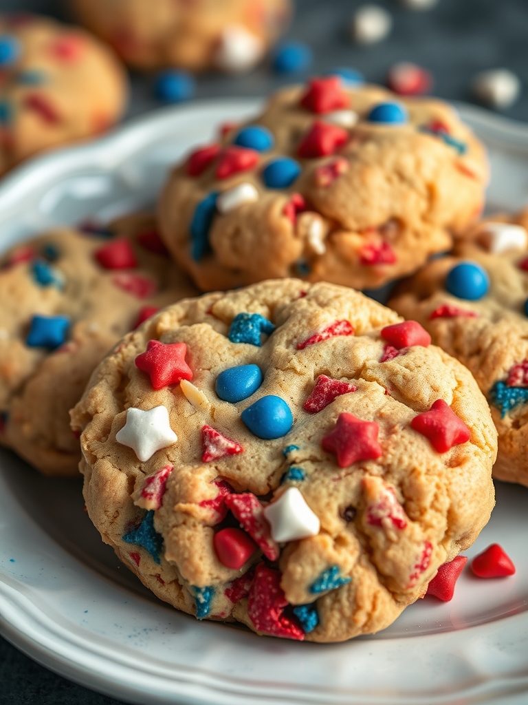 4th of July Monster Cookies