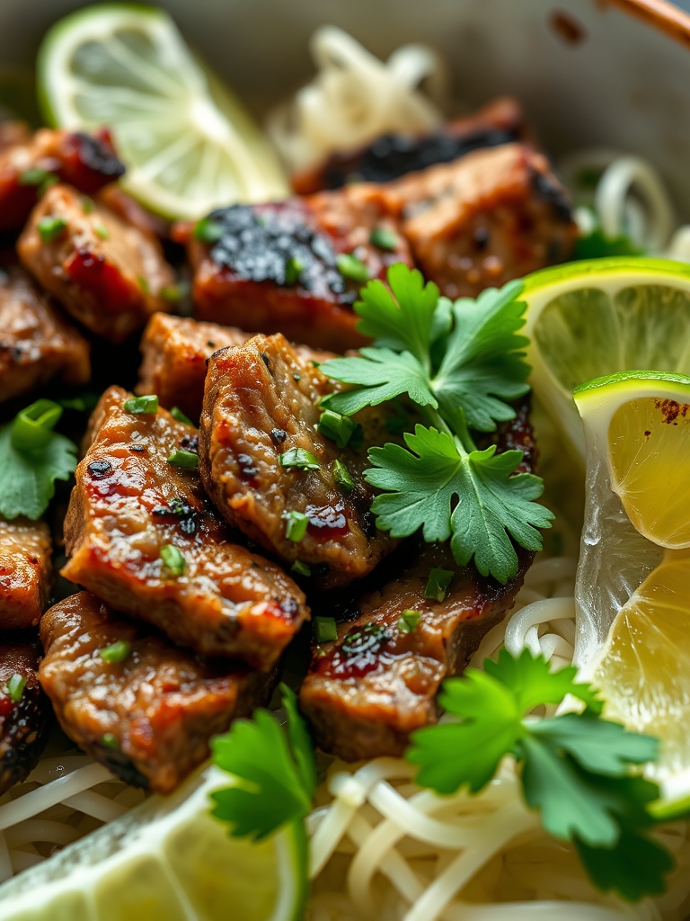 Ingredients for Cilantro Lime Steak Bowls