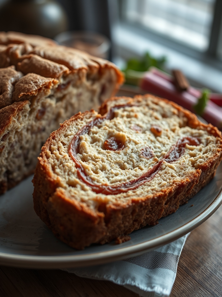 Cinnamon Rhubarb Bread
