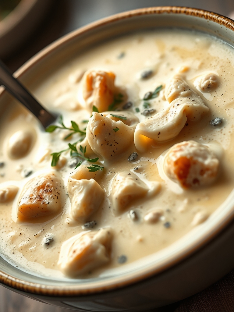 Creamy Chicken Alfredo Soup