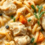Creamy Chicken Pot Pie Orzoingredients