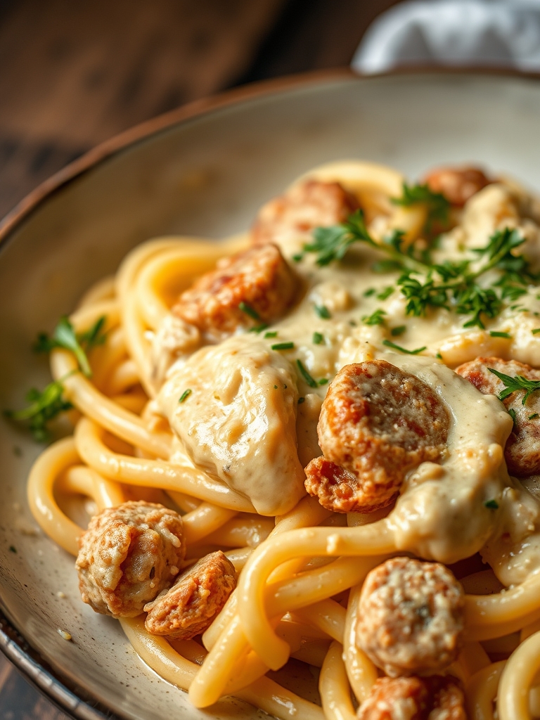 Welcome To SLOWCROCKPOT 1 Creamy Pepper Jack Chicken & Sausage Pasta