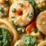 Creamy Shrimp and Spinach Tortelliniingredients