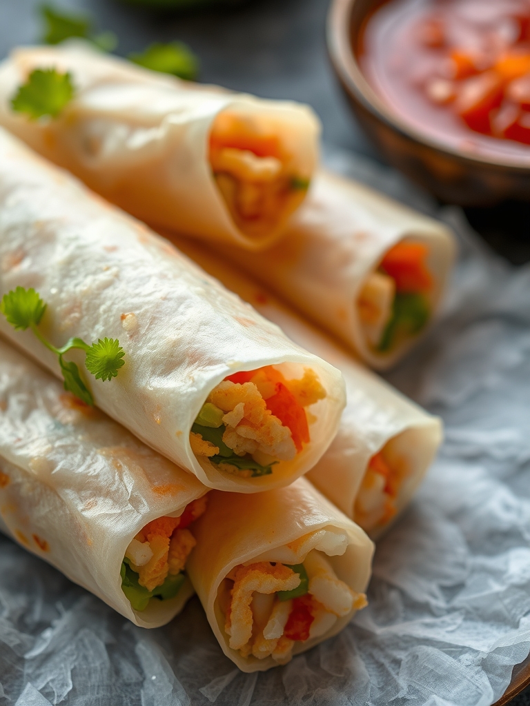 Crispy Rice Paper Spring Rolls Ingredients